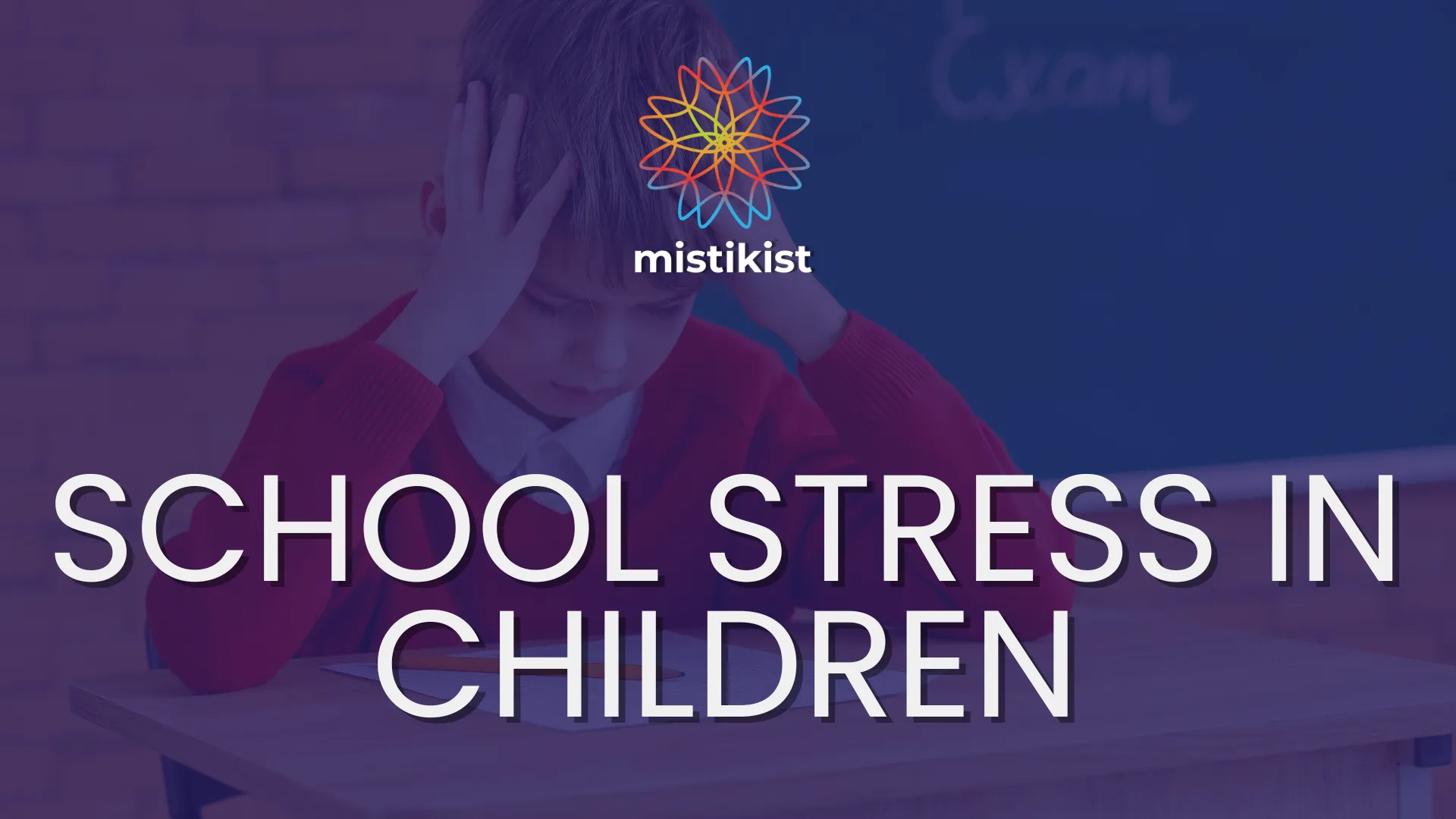 Stress scolaire chez les enfants cover