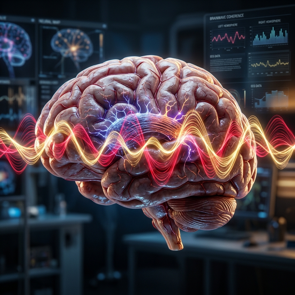 Brain Hemisphere Coherence representing whole-brain synchronization