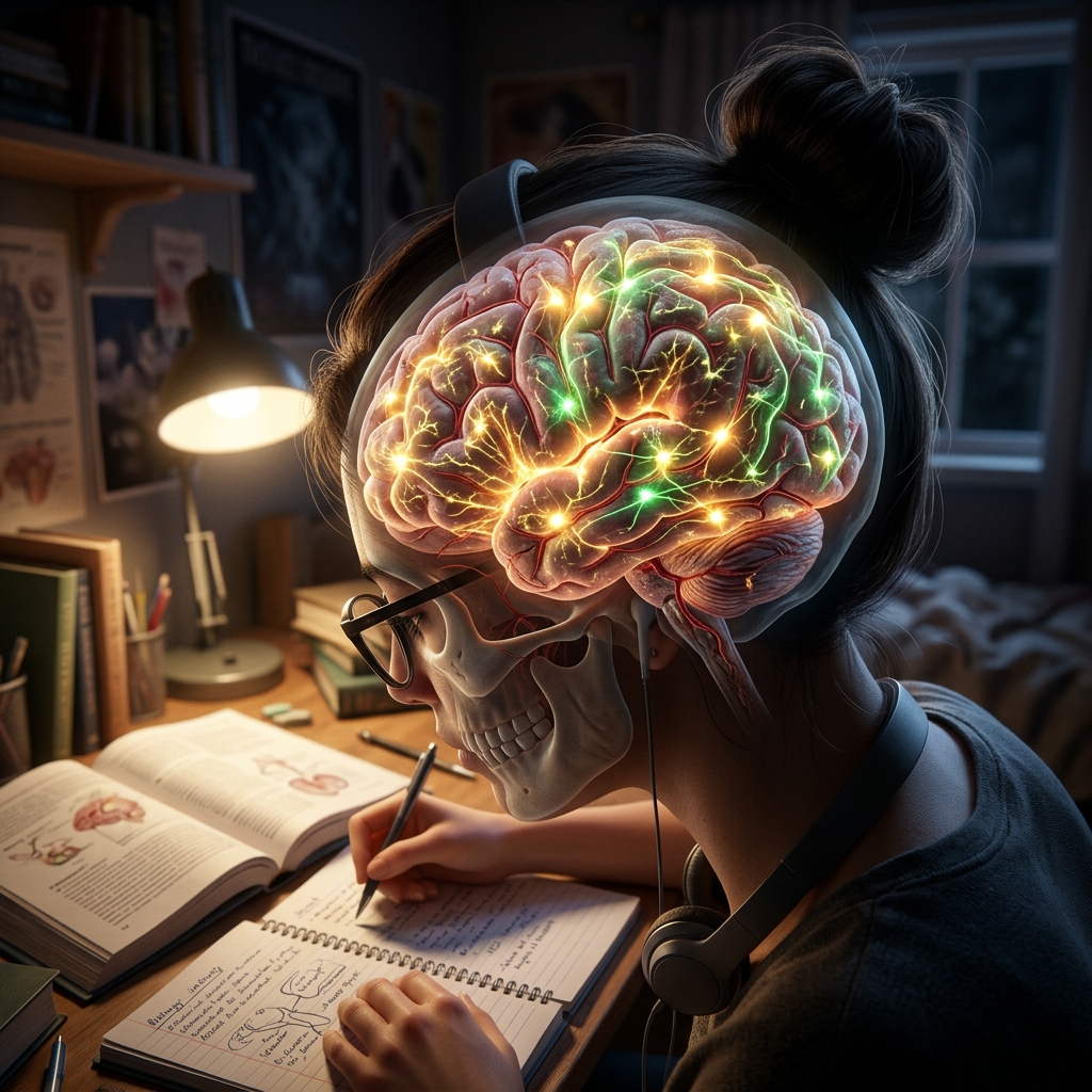 شعاع ليزر تدفق العقل الذي يظهر القوة المعرفية