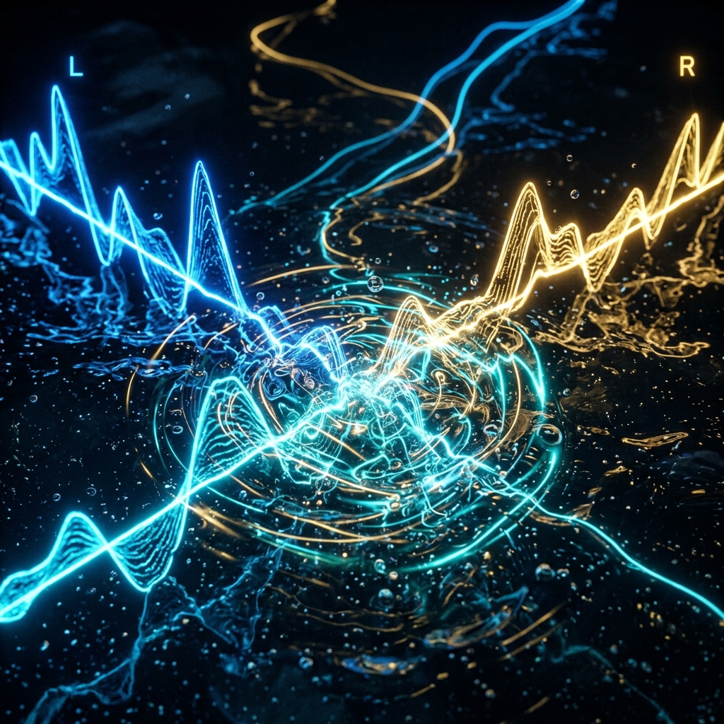 Binaural Beat Wave Merging in the auditory processing pathways