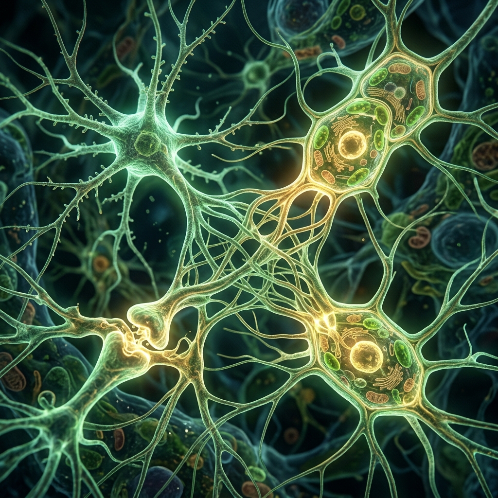 Organic Plant-Like Neuron structures representing natural neuro-regulation