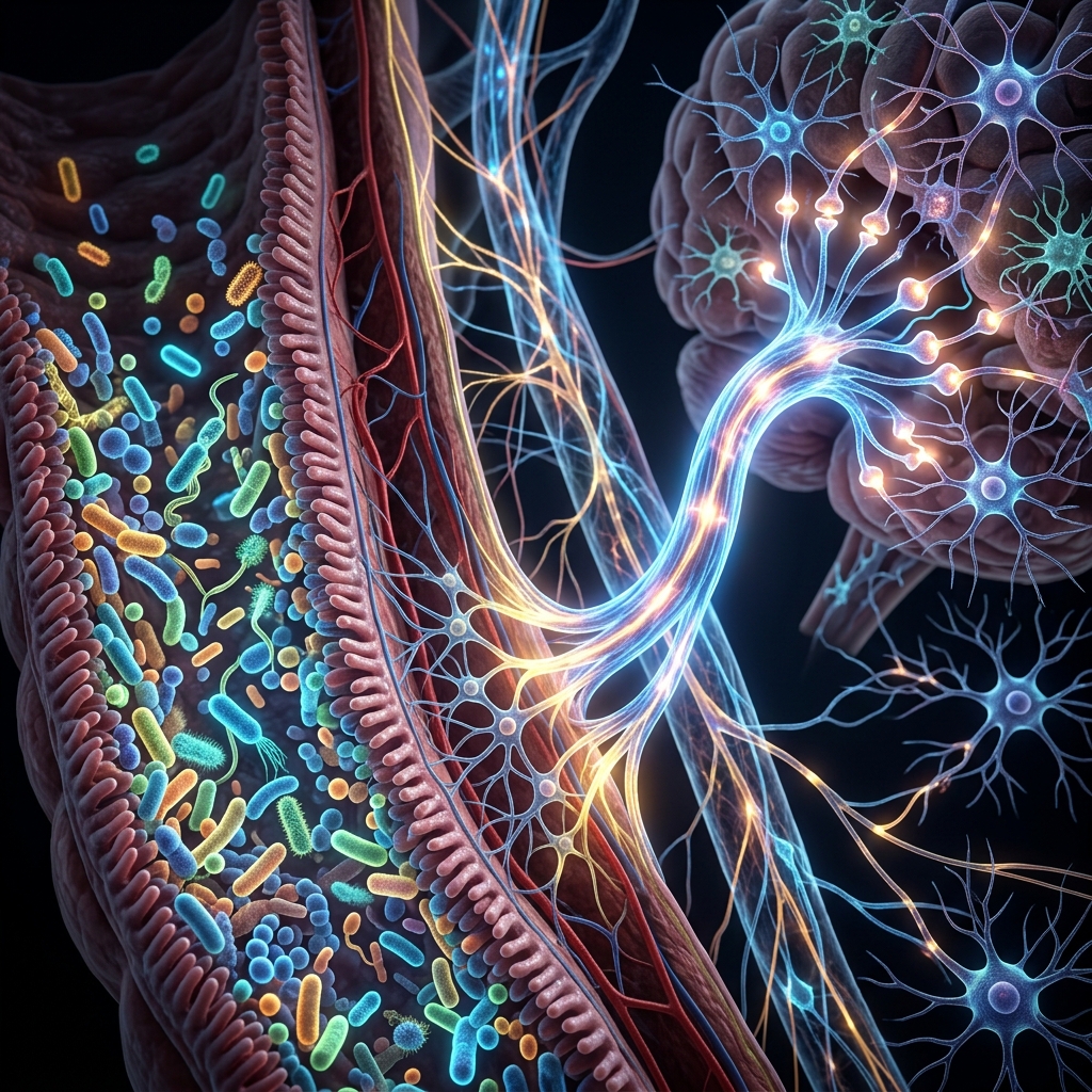 Gut-Brain Axis connection supporting parasympathetic wellness