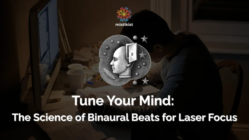 A man studying on a specific subject, demonstrating focus & productivity.